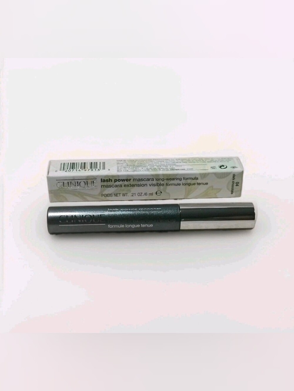NIB Clinique Lash Power Mascara Long Wearing Formula 04 DARK CHOCOLATE 0.21 oz